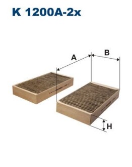 Фильтр, воздух во внутренном пространстве FILTRON K1200A2X