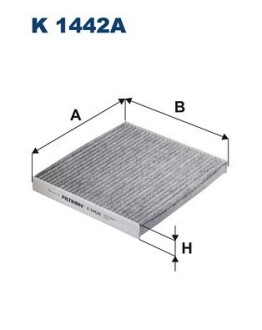 Фiльтр салону вугiльний FILTRON K1442A