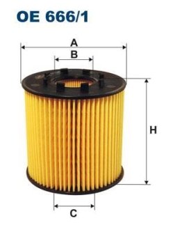 Фiльтр масляний FILTRON OE6661