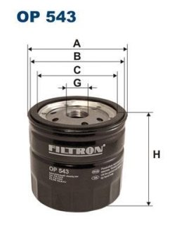 Фiльтр масляний FILTRON OP543