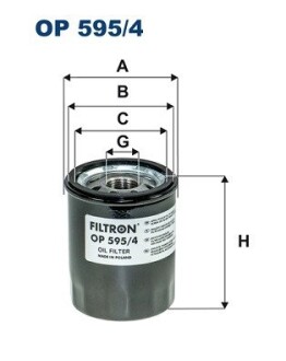 Фiльтр масляний FILTRON OP5954