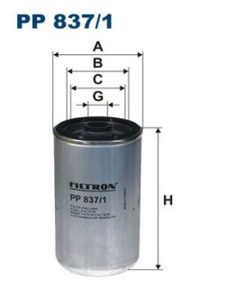 Топливный фильтр FILTRON PP8371