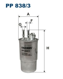 Топливный фильтр FILTRON PP8383 (фото 1)