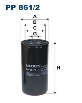 Топливный фильтр FILTRON PP8612