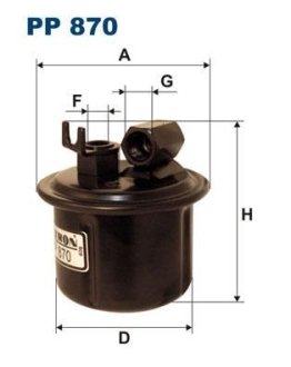 Топливный фильтр FILTRON PP870 (фото 1)