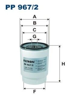 Топливный фильтр FILTRON PP9672