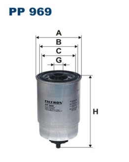 Топливный фильтр FILTRON PP969