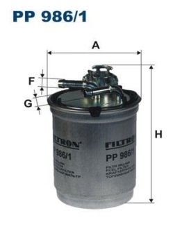 Топливный фильтр FILTRON PP9861 (фото 1)