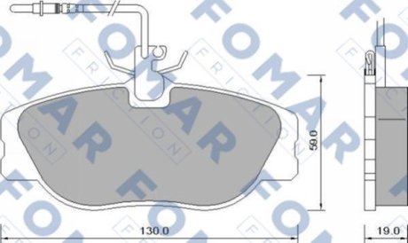 Колодки гальмівні дискові FOMAR FO 629081