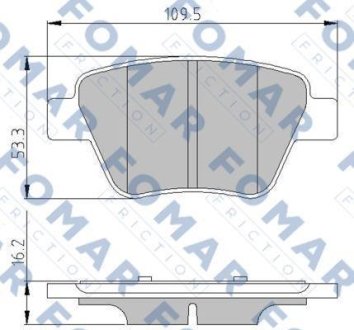 Колодки гальмівні дискові FOMAR FO 691581