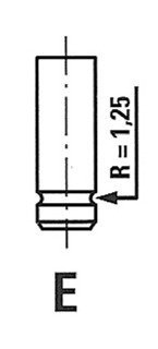 Клапан впускний CITROEN/PEUGEOT R4229/RCR IN FRECCIA R4229RCR (фото 1)