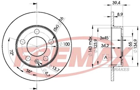 Диск тормозной FREMAX BD-5601