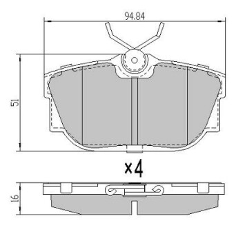 Колодки тормозные FREMAX FBP-1162