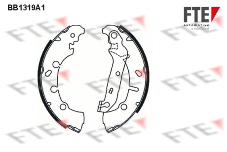 Комплект тормозных колодок FTE BB1319A1