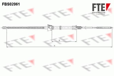 Трос, стояночная тормозная система FTE FBS02061