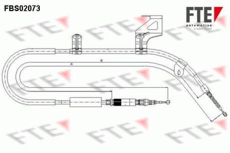Трос, стояночная тормозная система FTE FBS02073
