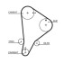 Пас ГРМ з довжиною кола понад 60 см, але не більш як 150см GATES 5118 (фото 1)