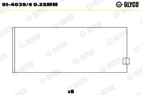 Вкладиші GLYCO 0140394025MM