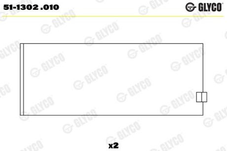 Шатунный подшипник GLYCO 51-1302.010