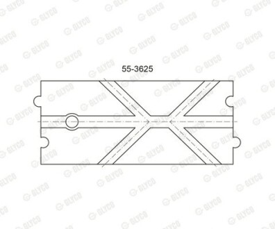 Втулка шатуна 2.0D 2.0TD 2.5D 2.5TD MERCERES SPRINTER VITO GLYCO 55-3625 (фото 1)