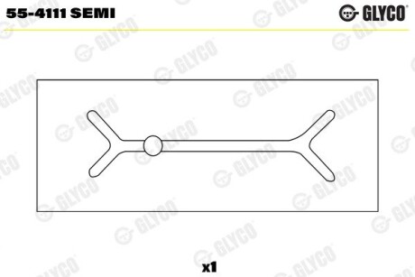 Втулка подшипника, шатун GLYCO 55-4111 SEMI (фото 1)