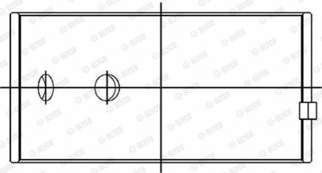 КМП вкладишів шатуна GLYCO 71-4113 STD (фото 1)