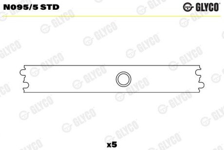 Подшипник распредвала GLYCO N095/5 STD