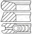 Кольца поршневые на 1 цилиндр GOETZE 08-123721-00 (фото 1)