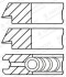 Кольца поршневые на 1 цилиндр GOETZE 08-140500-00 (фото 1)
