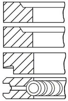 Комплект поршневих кілець GOETZE 08-202400-10