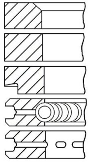 Комплект поршневих кілець GOETZE 08-203500-10