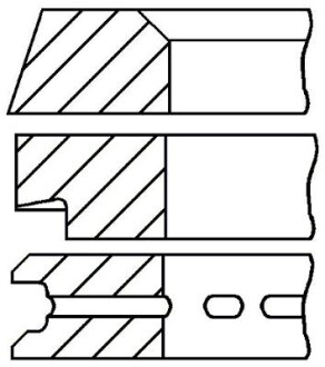Комплект поршневих кілець GOETZE 08-207000-00