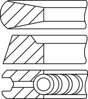 Кільця поршневі GOETZE 08-447600-00