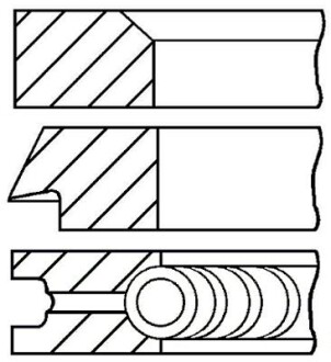 Комплект поршневих кілець GOETZE 08-700900-00