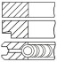 Кольца поршневые на 1 цилиндр GOETZE 08-784700-00 (фото 1)