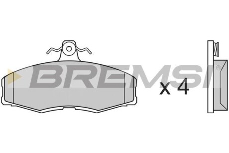 Гальмівні колодки пер. Ford Sierra 82-93/Skoda Felicia 94-02 (TRW) GRESA BP2208