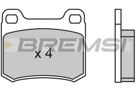 Гальмівні колодки зад. W124/201/202 (ATE) GRESA BP2314