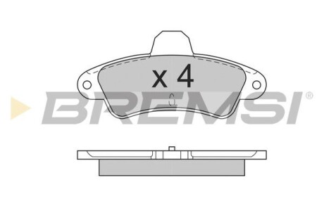 Гальмівні колодки зад. Ford Mondeo 93-00 (Bendix) (115,8x53,7x15) GRESA BP2562