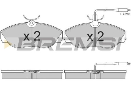 Гальмівні колодки пер. Ducato 94-99/Boxer 94-02 (1.4t) GRESA BP2614