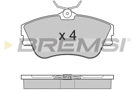 Гальмівні колодки пер. T4 1.9TD/2.4D >99 (R15)(невент.диск) GRESA BP2625