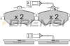 Гальмівні колодки пер. Audi 80/100 78-96 (TRW) (119x70x19,6) з датчиком GRESA BP2643 (фото 1)