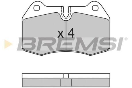 Гальмівні колодки пер. BMW 5(E39)/7(E38) 96-04 (brembo) GRESA BP2660