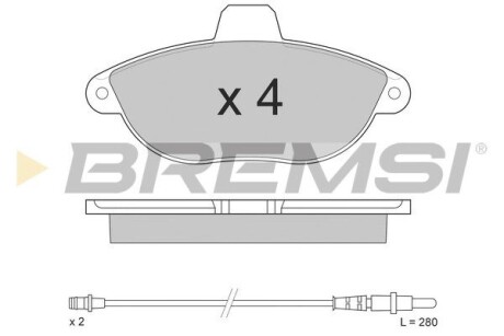 Гальмівні колодки пер. Jumpy/Scudo/Expert 96- (Bendix) GRESA BP2678