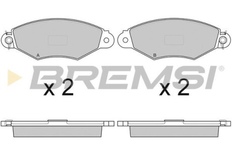 Гальмівні колодки пер. Kangoo 97-08 (Bosch) GRESA BP2749