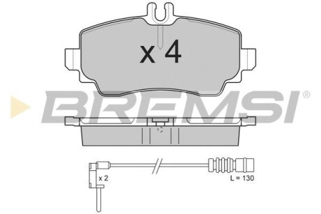 Гальмівні колодки пер. MB A-class (W168) 97-04 (TRW) GRESA BP2763