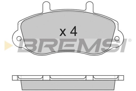 Гальмівні колодки пер. Master/Movano 98- (R15) GRESA BP2767