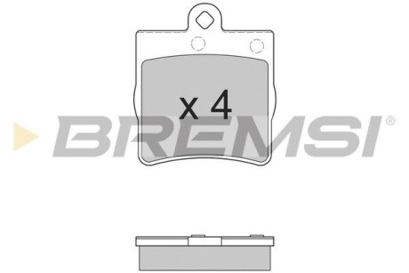 Гальмівні колодки зад. MB C/E-клас (W202/203/210) (ATE) GRESA BP2861