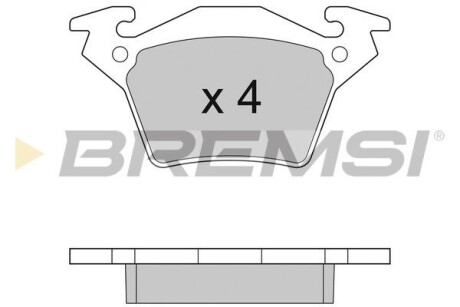 Гальмівні колодки зад. Vito (638) 99-03 (Bosch) GRESA BP2880