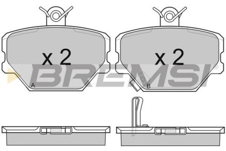 Гальмівні колодки пер. Smart 0.6/0.7/1.0 i/0.8 CDI GRESA BP2881