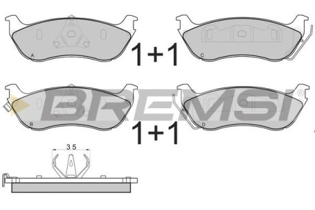 Гальмівні колодки зад. MB M-Class (W163) 98-05 (Bosch) GRESA BP2892